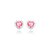Brinco Coração Quartzo Ródio - Imagem 1