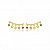 Ear Cuff Medalhas Colors Dourado - Imagem 1