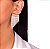 Ear Jacket Franja Cravejada Ródio - Imagem 2