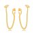 Ear Line Elos Dourado - Imagem 1