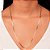 Colar Tabia Chapinhas Longo Dourado - Imagem 2