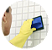 Suporte Fibra Manual Plastico Azul - Imagem 3