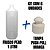 Frasco Plástico PEAD Estriado 1L com Tampa Push-Pull 6 uni - Imagem 3
