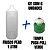 Frasco Plástico PEAD Estriado 1L com Tampa Push-Pull  6 uni - Imagem 3