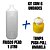 Frasco Plástico PEAD Estriado 1L com Tampa Push-Pull  6 uni - Imagem 2