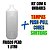 Frasco Plástico PEAD Estriado 1L com Tampa Push-Pull  6 uni - Imagem 5