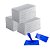 Kit 30 Fibra de Limpeza Leve Branca 23x10 ou 26x10 cm – Ganhe 1 Suporte LT Azul - Imagem 1