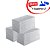 Kit 30 Fibra de Limpeza Leve Branca 23x10 ou 26x10 cm – Ganhe 1 Suporte LT Azul - Imagem 1