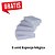 Kit 12 Flanelas Brancas Caebitex 38x58cm + 5 Esponjas Mágicas Grátis - Imagem 3