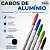 Kit 3 Cabos de Alumínio Anodizado 1,40 m x 22 mm com Rosca e Manopla - Imagem 3