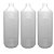 Kit 3 Frascos PEAD Estriados 1 Litro Rosca 28/410 Sem Tampa - Imagem 1