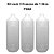 Kit 3 Frascos PEAD Estriados 1 Litro Rosca 28/410 Sem Tampa - Imagem 2
