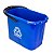 Balde Oval 12 Litros Profissional para Mop - Diversas Cores - Imagem 1