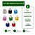 Kit 100 Tampas Push Pull 28mm PP Coloridas para Frascos de Produtos Líquidos - Imagem 2