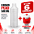 Frasco Plástico PEAD Estriado 500ml com Tampa Push-Pull Kit 6 Unidades - Imagem 4