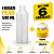 Frasco Plástico PEAD Estriado 500ml com Tampa Push-Pull Kit 6 Unidades - Imagem 2