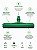 Kit Rodo Dry Borracha Dupla 45cm Verde + Suporte LT + 4 Fibras - Imagem 3
