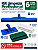 Kit Rodo Dry Borracha Dupla 55cm Azul + Suporte LT + 4 Fibras - Imagem 2