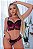 CROPPED EM RENDA E TULE COM 3 STRASS E CALCINHA TRABALHADA (BICOLOR) - Imagem 2