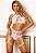 CONJUNTO EM TULE POA E RENDA COM ARO INTEIRO E CALCINHA HOT PANT - Imagem 1