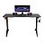 MESA GAMER COM ESTRUTURA DE METAL E TAMPO DE MADEIRA 1,20M DELTA-M1203 - Imagem 1