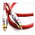 CABO 2 X 2 RCA PROFISSIONAL VERMELHO PLUGS METAL CBRC0044 - Imagem 2