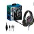 FONE DE OUVIDO (HEADSET) COM FIO, ILUMINACAO RGB E MICROFONE ON-FN636 - Imagem 2