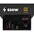 FONTE DE ALIMENTACAO ATX 650W 80 PLUS GOLD REVENGER FO-MAX07 - Imagem 2