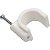 FIXA CABO REDONDO10MM RG6 100 PEÇAS BRANCO FXCB0008a - Imagem 2