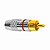 PLUG RCA PROFISSIONAL VERMELHO PGRC0013 - Imagem 1
