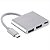 ADAPTADOR USB TYPE C PARA USB TYPE C E HDMI E USB 3.0 MARCA-TOMATE MTC-7106 - Imagem 2