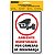 KIT 3 PLACAS SINALIZADORAS, MOD.: AREA MONITORADA BOM-7522 - Imagem 2