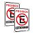 KIT 2 PLACAS SINALIZADORAS, MOD.: PROIBIDO ESTACIONAR BOM-7521 - Imagem 4