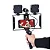 SUPORTE TRIPE DE CAMERA PORTATIL + MICROFONE + LUZ MARCA MTG-3333 - Imagem 4