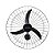 VENTILADOR OSC PAREDE 60CM NEW PR GR PR 220V PREMIUM COD 107 - Imagem 1