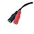 CABO P2 4C PARA 2 X J2 STEREO 15 CM PRETO NIQUEL CBPD0026 - Imagem 2