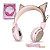 HEADPHONE PARA MUSICA GATO COM GLITTER ZAT-251 - Imagem 1