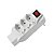 EXTENSAO DE TOMADA COM 3 TOMADAS E CHAVE LIGA DESL SL6012 - Imagem 1