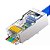 CONECTOR DE CRISTAL RJ45 PARA REDE CATEGORIA 7 COM BLINDAGEM 40 PCS CONT-RJ45C7M40 - Imagem 2
