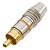 PLUG RCA PROFISSIONAL AMARELO PGRC0014 - Imagem 1