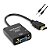 CABO CONECTOR CONVERSOR DE HDMI PARA VGA FEMEA COM AUDIO CC-HVA100 - Imagem 2