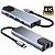 ADAPTADOR 5 EM 1 USB 3.0 E SAIDAS DE REDE RJ45 HDMI USB 3.0 USB TYPE-C KP-AD143 - Imagem 3