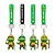 CHAVEIRO MARCA: X-CELL MOD. XC-CH-01 TARTARUGAS NINJA - Imagem 1