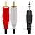 CABO COM CONECTOR P2 PARA 2RCA V-LE-1008-3M - Imagem 2