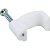 FIXA CABO QUADRADO 9MM BRANCO PREGO DE 17MM FXCB0011a - Imagem 1