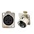 CONECTOR XLR PAINEL FEMEA SA2X NIQUELADO - SANTO ANGELO - Imagem 1