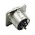 CONECTOR XLR PAINEL  MACHO SA2X NIQUELADO - SANTO ANGELO - Imagem 3