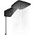 DUCHA QUADRATTA ELETRONICA 7700W 220V BLACK - Imagem 1