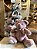 Urso sentado rosa 30cm - Imagem 1