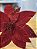 Poinsetia decorativa vermelha com glitter - Imagem 2